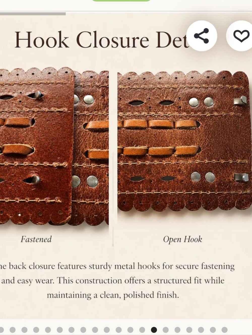Saddle Brown Leather Artisan Corset Wide Multi-Way Statement Belt XL LIKE NEW - Picture 10 of 15